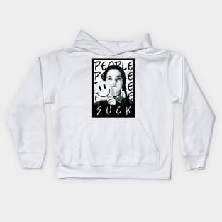 People suck W. Addams Kids Hoodie